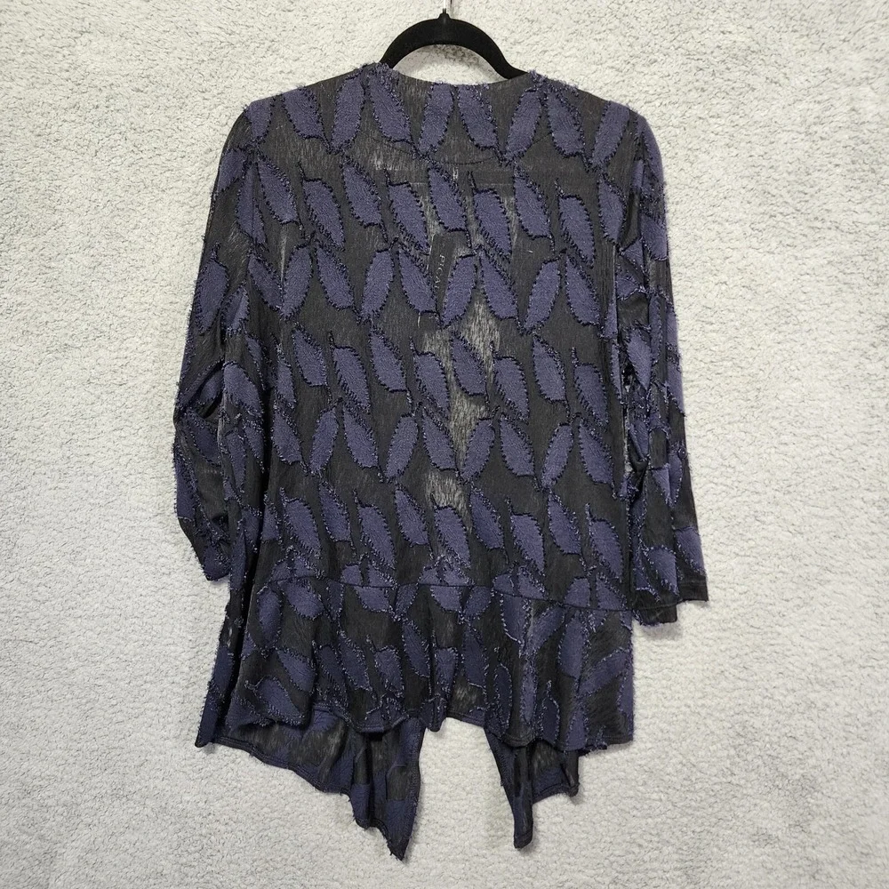 Picadilly Canada Womens Jacket Size XL Blue‎ Shawl Wrap NWT